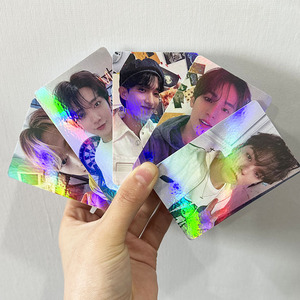 Bts özelleştirilmiş Collection koleksiyonu bts kartpostal ve Lomo fotoğraf kartı Opp popüler UV baskı siyah pembe kartları 6 renk kartları - Product Image 6
