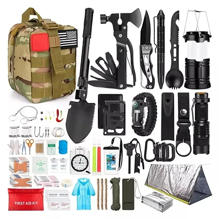 JK-B-009 250 Pieces IFAK Molle Tactical Survival First Aid Kit Outdoor Emergency First Aid Kit for Camping