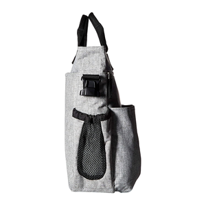 <strong>Iconic</strong> Duo Signature Function Forward Tote with Changing Pad &amp; Stroller Attachement Grey Melange Diaper <strong>Bag</strong> - Product Image 4