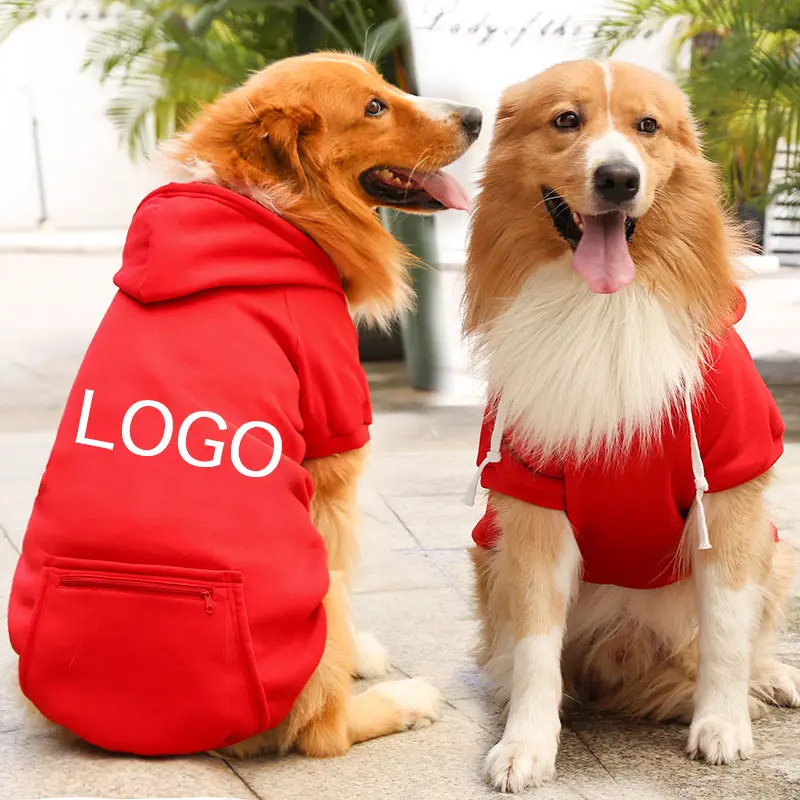 SongshanToys Luxus Hund Hoodies leer große große benutzer definierte Logo Großhandel Designer Haustier Hund Hoodies Kleidung für Hunde Haustier