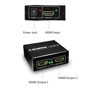 <strong>HDMI</strong> Splitter <strong>1</strong> in 2 Out Audio Video <strong>Distributor</strong> Box Support 3D &amp; 4K X 2K Compatible for HDTV, STB, DVD, Projector - Product Image 5