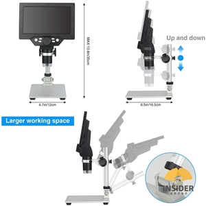 7英寸LCD USB数字显微镜，1-1200X放大12MP手持电子硬币显微镜相机8 led灯 - Product Image 3