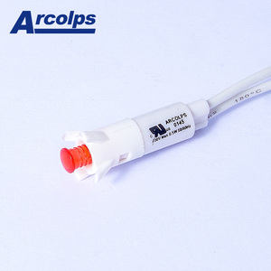 直径8mm信号パイロットランプ3V <span class=keywords><strong>6V</strong></span> 12V 24V 36V 48V 110V 220V 380V 460V <span class=keywords><strong>LED</strong></span>インジケーターライト、150mmワイヤー付き出荷準備完了