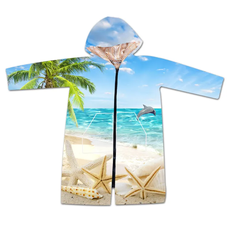 Toalha de praia com capuz de microfibra ecológica para adultos, toalha de praia com capuz waffle personalizada para surf, livre de areia, ideal para verão, em oferta imperdível