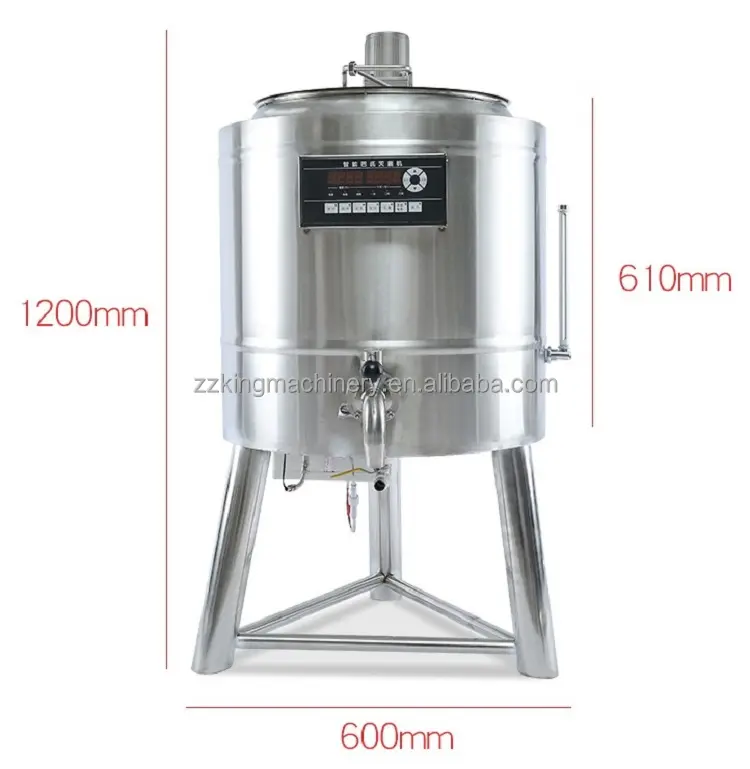 Mini máquina de pasteurização flash/pasteurizador de caldeira/100 l pasteurizador de leite