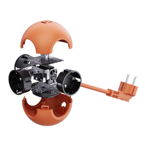 New <strong>Design</strong> Multi Outlets PD25W Fast Charging Eu Spherical <strong>Socket</strong> <strong>Extension</strong> Cable with USB C Power Strip <strong>Socket</strong> Eu with Usb - Product Image 1