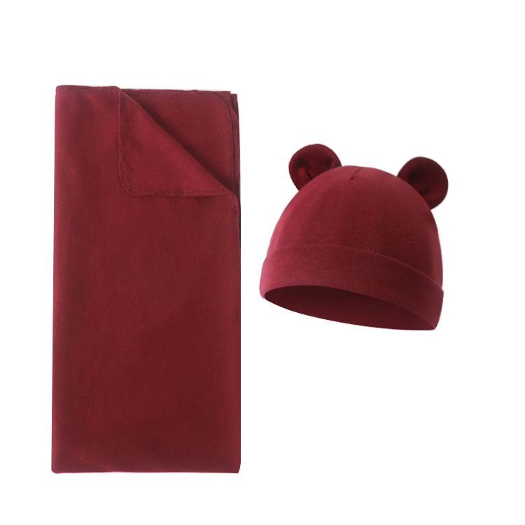 Wine red (wrapping towel + regular rice)