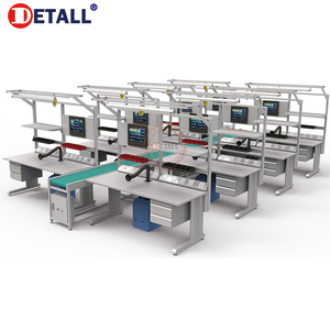 Factory Assembling Line Conveyor <strong>System</strong> for Laptop with Technician Table - Product Image 5