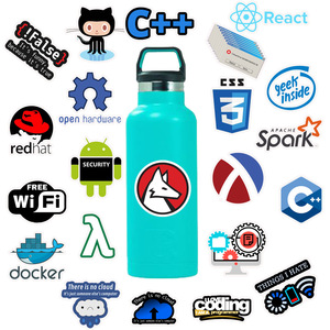 50 Pcs/bag Programmer Software <strong>Programming</strong> Language Stickers