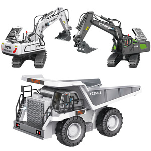 2.4ghz 1/20 ölçekli alaşım ekskavatör modeli Rc Tump araba Metal döküm inşaat mühendisliği Rc kamyon ve römork oyuncak - Product Image 6