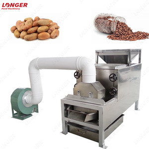 Máquina desgranadora de granos de cacao tostado, pelador para romper la piel del cacao, máquina para quitar la cáscara de granos de cacao de separación media - Product Image 3
