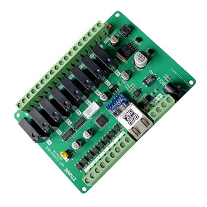 Módulo PLC Ethernet RS485 Modbus RTU, controlador de relé IO de 8 canales, placa de interruptor para automatización Industrial de relé