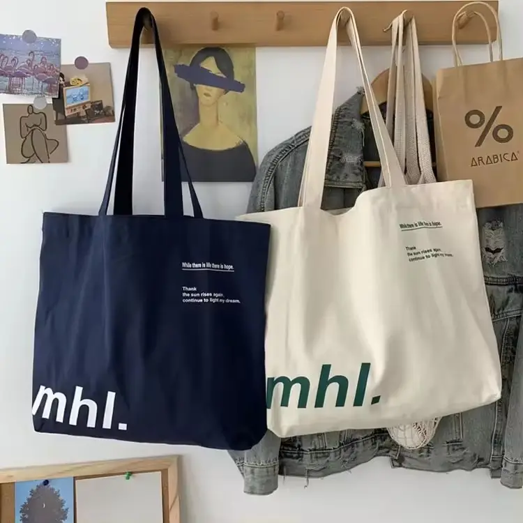 Пользовательские экологически чистые переработанные пустые многоразовые хлопковые сумки для покупок, холщовые простые сумки-тоут с логотипом для женщин, бакалейные сумки через плечо