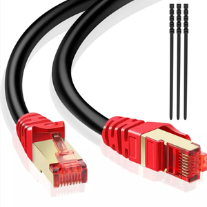 Outdoor PVC Jacketed FTP <strong>Networking</strong> Cat7a 1200mhz 1m/5m Ethernet Cable UTP 23AWG Copper SFTP Shielded LAN Patch Cord CAT7 - Product Image 2