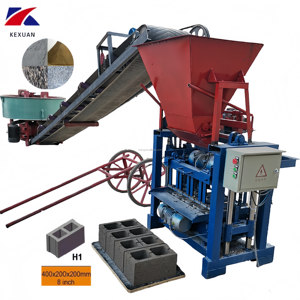 The Affordable 4-35 Brick Making Machine Can Be Combined with a Mixer and Conveyor Belt to Create an Efficient Production Line - Product Image 1