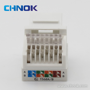 RJ45 UTP 5e类/6类/6a类/78p8c类90度网络以太网模块化梯形插孔DP-KJ-8023 - Product Image 6