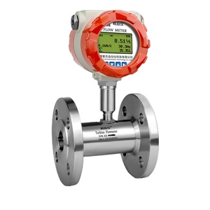 Digital DN50/65/80 Water <strong>Flow</strong> Meter Turbine <strong>Flow</strong> <strong>Sensor</strong> SS304 / SS316L Fuel Oil Liquid RS485 4-20mA <strong>Pulse</strong> <strong>Output</strong> LCD Battery