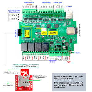 KC868-A4S esp32リレーボードは、12chデジタル入力と8ch0-10Vアナログ出力を備えたイーサネットとWIFIをサポートします - Product Image 2