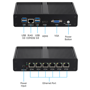 Intel 4405U sin ventilador MINI PC 6 I211 RJ45 Ethernet RS232 COM Pfsense Computadora de red 12V Firewall Soft Router LINUX - Product Image 6