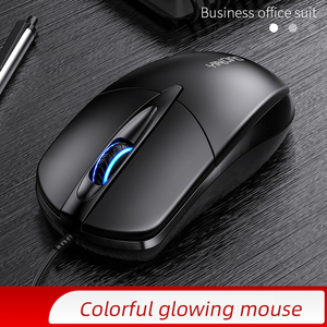 เมาส์แบบมีสายพร้อมไฟ RGB,คอมพิวเตอร์ออฟติคอลอิเล็กทรอนิกส์ขนาดเล็กเงียบบาง G2ราคาถูก - Product Image 3