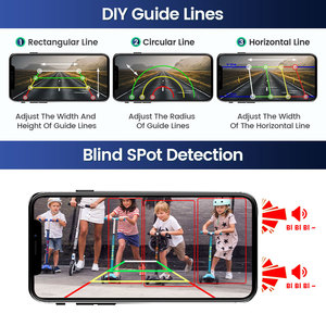 AHD 1080P WiFi APP inalámbrico BSD cámara de respaldo inverso coche DVR grabadora para camión/RV/Camper/remolque trabajo con iPhone o Android - Product Image 3