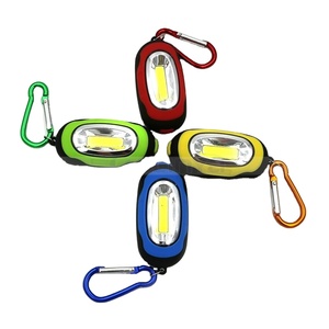 ミニキーチェーンポケットトーチ cob led フラッシュライトボタン電池