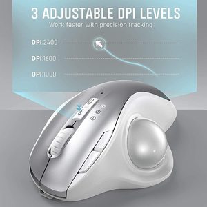 Wholesale Wireless Trackball Ergonomic <strong>Mouse</strong> 5 Buttons Wireless 2.4 GHz <strong>Mice</strong> for Office Drawing Computer Accessories - Product Image 6