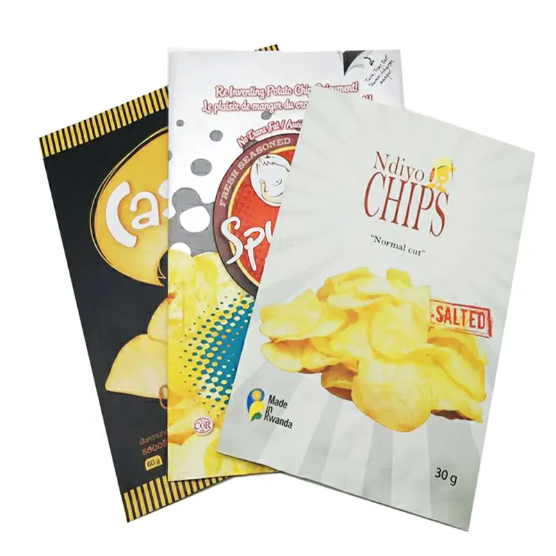 Plastik orta sızdırmazlık patates cipsi çantası 30/50/60g patates cipsi/su isıtıcısı cips ambalaj