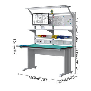 Chất lượng cao ESD bàn làm việc Chiều cao có thể điều chỉnh điện tử chống tĩnh điện bàn làm việc cho hội thảo phòng thí nghiệm ESD bảng - Product Image 2