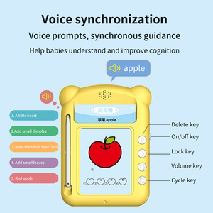 Tavolo da disegno magico grande apprendimento leggere Flash Card Machine Baby Montessori giocattoli apprendimento educazione Card - Product Image 5