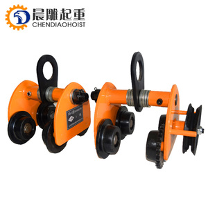 陈雕高品质手推齿轮手拉手动小车GCL型0.5T 1T 2T 3T 5T 10T 20t起重机用梁小车