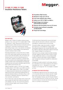 Megger S1-1568 15kV DC Insulation Testers - Heavy Duty Applications Noise Suppression Capability <strong>Software</strong> Filtering <strong>Function</strong> - Product Image 3