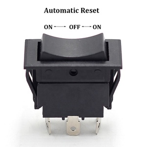 15A 250VAC <span class=keywords><strong>KCD2</strong></span> açik kapali otomatik anahtar araba elektrik IP40 plastik siyah yapış 3 pozisyon 230V 6 pin Rocker anahtarı