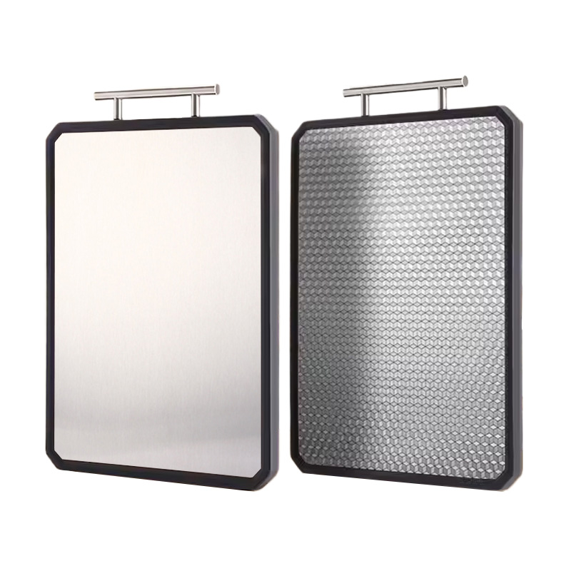 Côté maille + Côté lisse - Gris