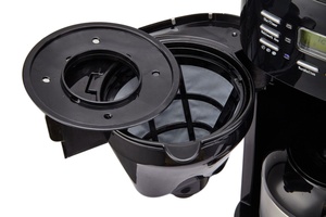 1.5L <strong>LCD</strong> <strong>Display</strong> Coffee Maker Programmable Coffee Machine with Glass Carafe and Bean Hopper Black Water Level Indicator - Product Image 5