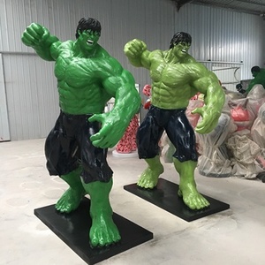 Large Classic Anime Character Fiberglass Marvel Superhero <strong>Hulk</strong> Sculpture - Product Image 5