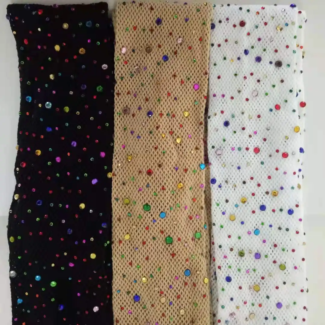 Offre Spéciale Blanc Peau Noire Maille Résille Collants Nets Coloré Cristal Kid Filles Bébé Arc-En-Ciel Strass Paillettes Bling Collants