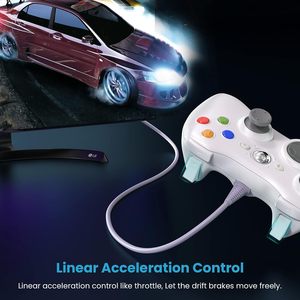 Xbox 360用ワイヤードコントローラー360ゲームコントローラーに最適デュアル振動ターボ付きXbox 360360スリムPCに対応 - Product Image 4