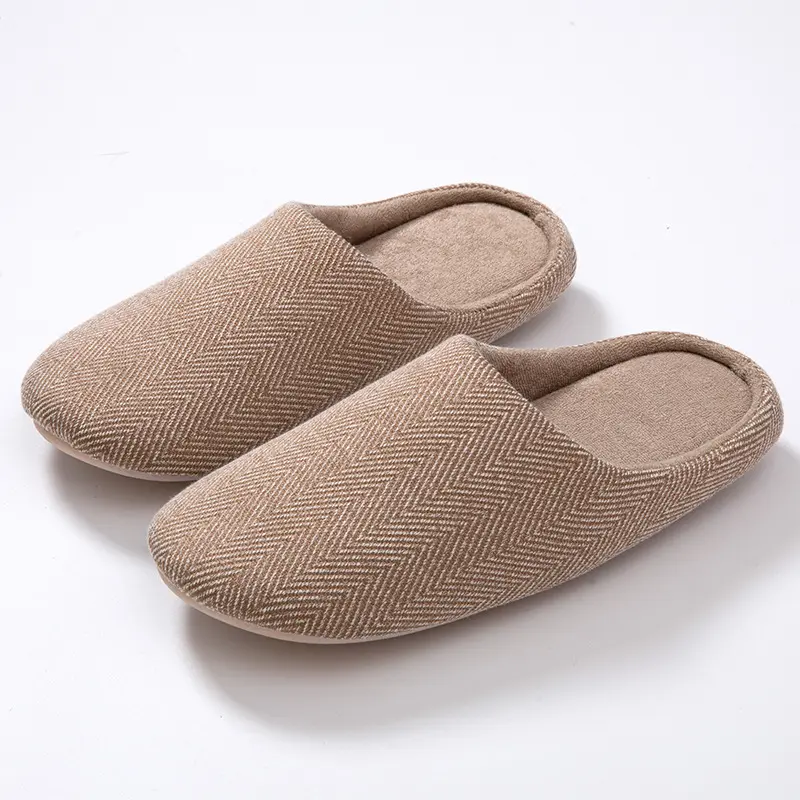 Pantufa de algodão para homens e mulheres, sola de algodão macia fofa do pai-filho, calçados estilo japonês, para áreas internas e masculinas