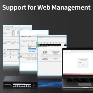 2.5G Web yönetilen PoE anahtarı 8 Port 2.5 GBASE-T ile 10G SFP +,100W IEEE802.3af/at Homelab POE anahtarı ile LACP VLAN QoS - Product Image 3