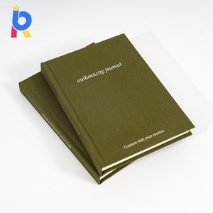 Пользовательский персонализированный логотип, льняная Обложка журнала в твердом переплете, Тканевая обложка, печать книг с поясом для живота - Product Image 1