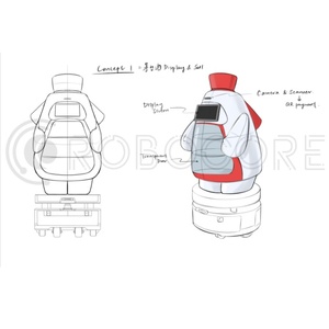 <span class=keywords><strong>Robot</strong></span> di ricezione <span class=keywords><strong>Robot</strong></span> con guida robotica personalizzata che pubblicizza <span class=keywords><strong>Robot</strong></span> di navigazione autonomo - Product Image 3