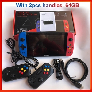 Ps7000 <strong>Game</strong> Console with 2 Gamepads 64GB 5000 <strong>Free</strong> <strong>Games</strong> for PS1/CPS/NES 7 Inch Handheld Classic Portable <strong>Game</strong> Console