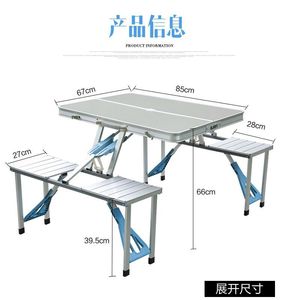 Di Động Ngoài Trời Nội Thất Sân Vườn Cắm Trại Dã Ngoại Nhôm Kim Loại Vali Vali Có Thể Gập Lại <span class=keywords><strong>Folding</strong></span> Bảng Và Ghế Biểu Tượng Tùy Chỉnh - Product Image 6