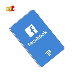 Custom Printing NFC <strong>Facebook</strong> Reviews Card Rfid Chip Card