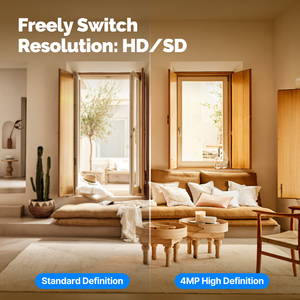 กล้อง CCTV ไร้สายสำหรับกลางแจ้งกล้อง4MP ระบบตรวจจับการเคลื่อนไหว PIR and humoid WIFI - Product Image 3
