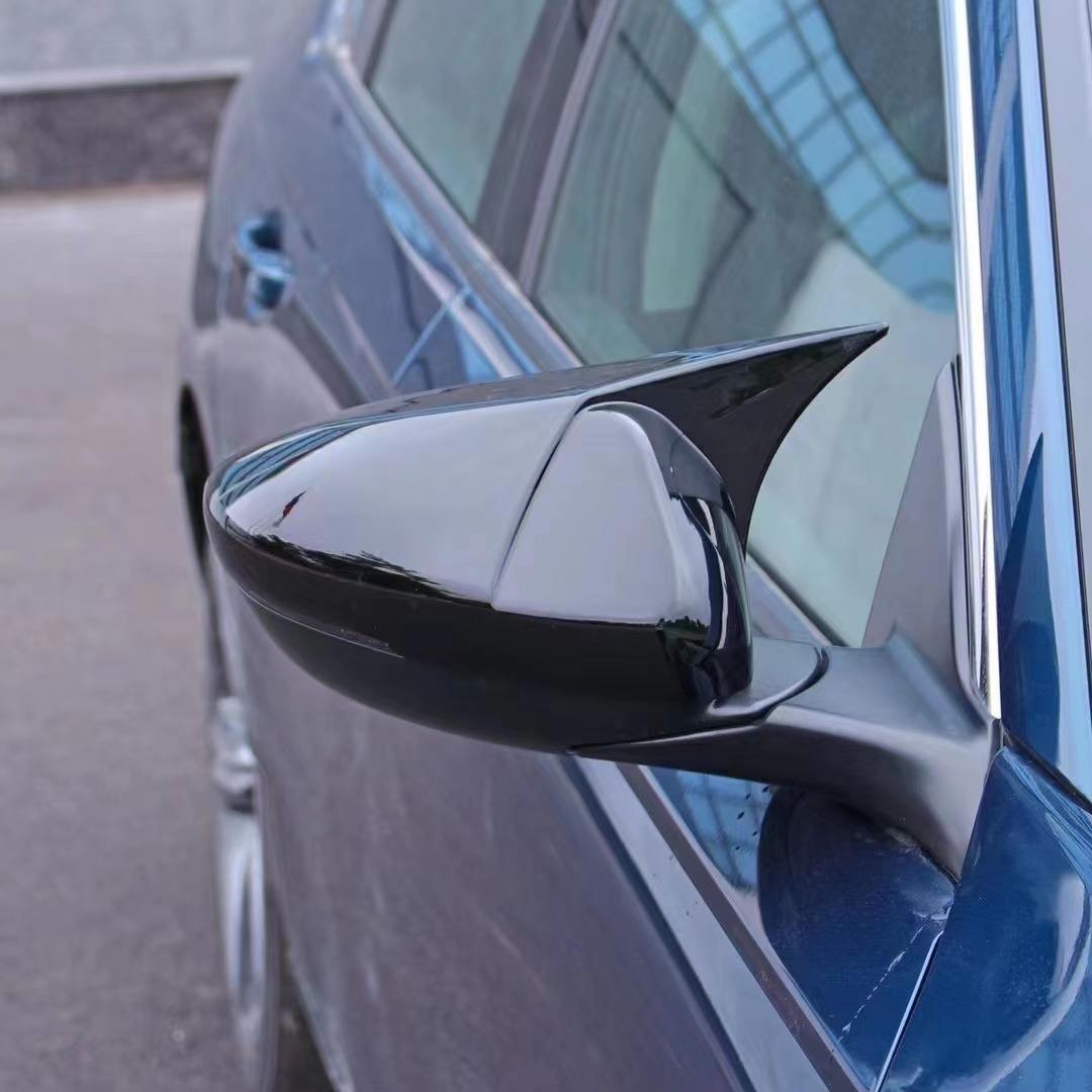 ฝาครอบกระจกมองข้าง Ox Horn สีดำเงา