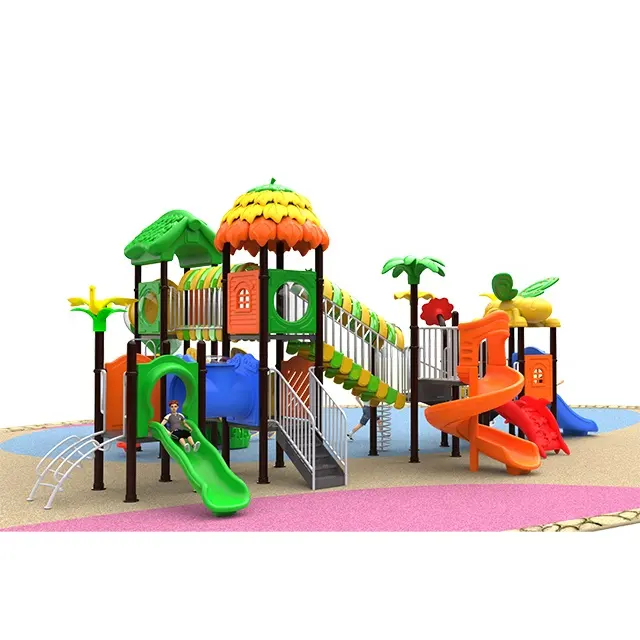 Günstige Freizeitpark Kommerziellen Kinder Verwendet Im Freien Spielen Spielplatz Kunststoff Rutschen Für Verkauf
