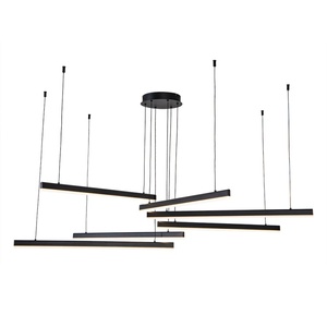 Sunsir SKD 6灯线性吊灯DIY遥控可调光天花板吊灯室内使用家用大型吊灯 - Product Image 6