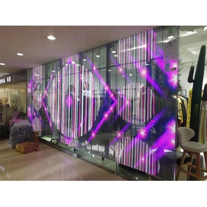 Teeho ฟิล์มใส LED สำหรับติดผนัง, หน้าจอแสดงผลกระจกวิดีโอติดผนัง P2.8 4.8 3.9ที่มีความสว่างสูงและโปร่งใส - Product Image 1